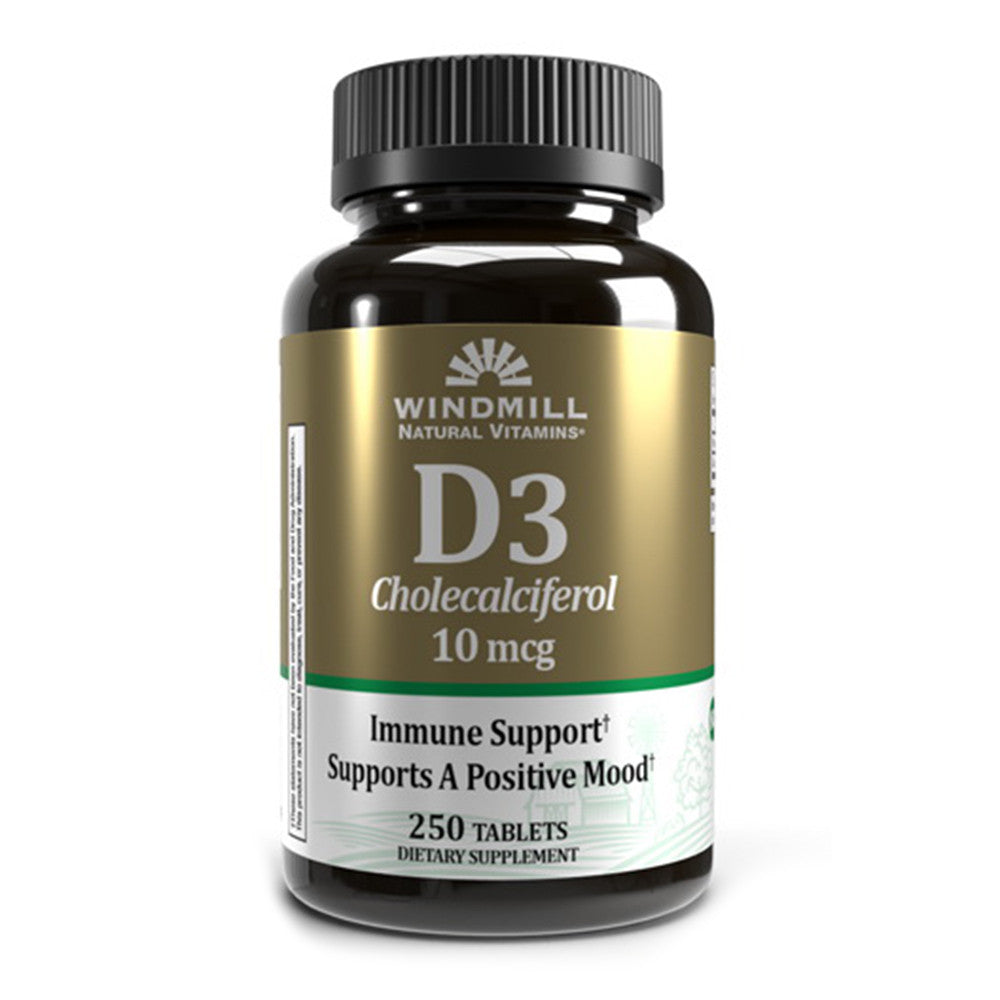 Windmill Vitamin D 400 IU Tablets, 250 Ea